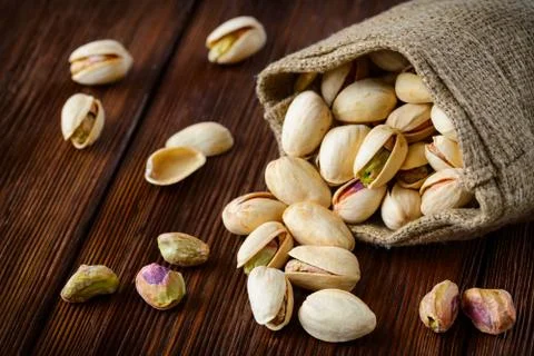 Pistachios. Selective focus Stock Photos