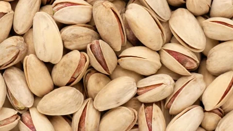 Pistachios in shell, dolly shot. Stock Footage 142518677