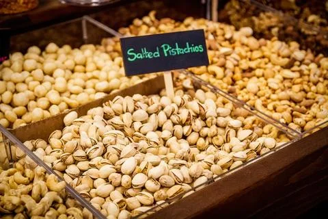 Pistachios in shell Stock Photos