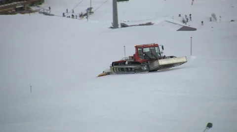 Pisten Bully Ischgl Ski Area Stock Footage 3799435