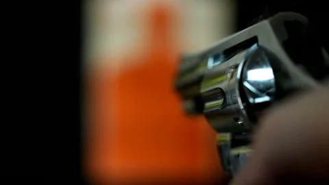 Pistol and Target Gun Range Stock-Footage 102033213