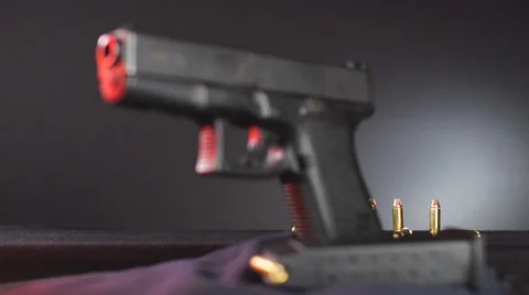 Pistol Bullets Stock Footage 23021151