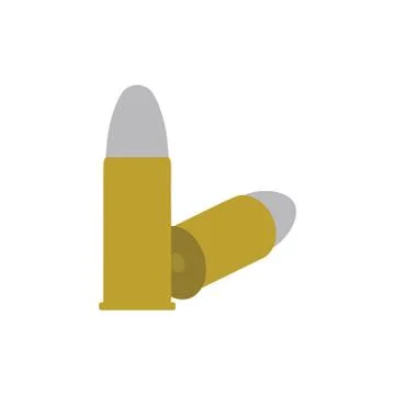 Pistol bullets icon Stock Illustration