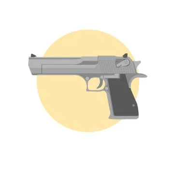 Pistol Desert Eagle Stock Illustration