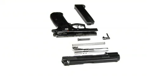 Pistol dismantled Video stock 622304