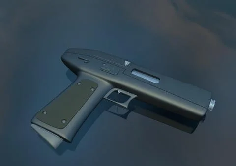 Pistol M1 Stock Illustration