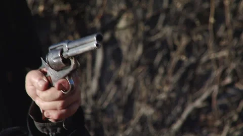 Pistol Shot Stock Footage 47516640