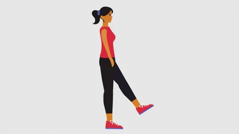 Pistol Squat Exercise Animation 4k Looping Stock Footage 318773068