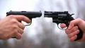 Pistol vs revolver HD Footage