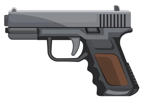 Pistol weapon Stock Illustration