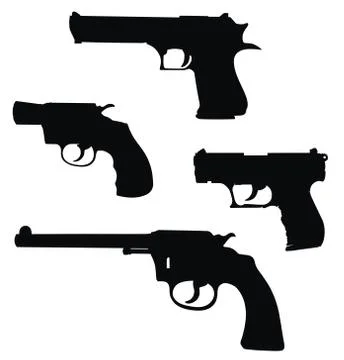 Pistols Stock Illustration