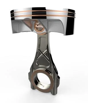 Piston 3D render Stock Illustration