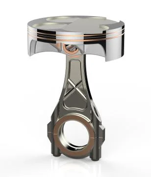 Piston 3D render Stock Illustration