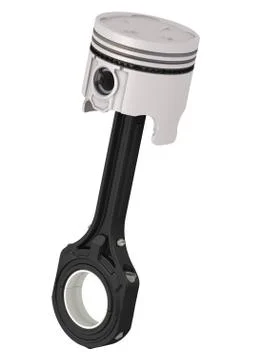 Piston and connecting rod assembly Ilustração Stock