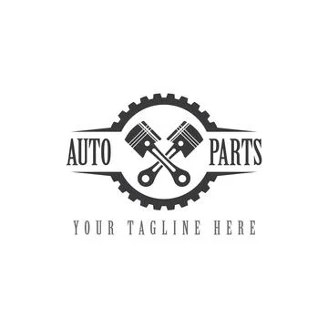Piston auto service design Stockillustratie