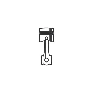Piston auto service design 스톡 일러스트
