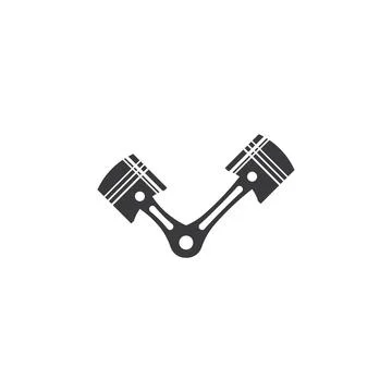 Piston auto service design 스톡 일러스트