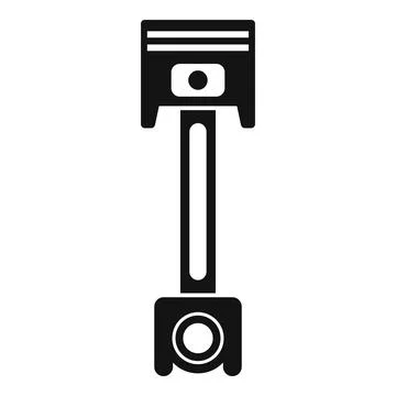 Piston connecting rod engine car part icon Stock Illustration