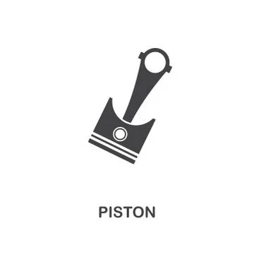 Piston creative icon. Simple element illustration. Piston concept symbol design Stock-Illustration