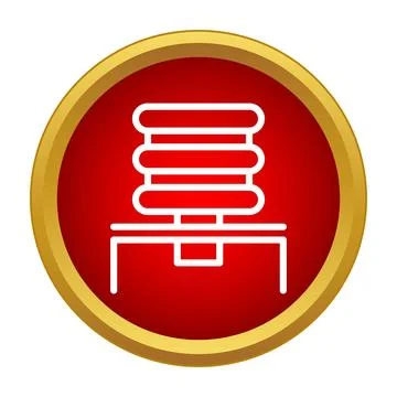 Piston engine component line icon illustration Stock Illustration