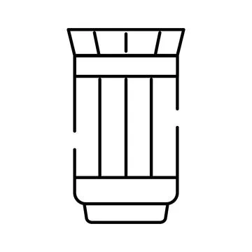 Piston engine component or mechanical part icon Stock Illustration