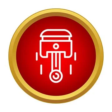 Piston engine icon representing power and performance Illustrazione stock