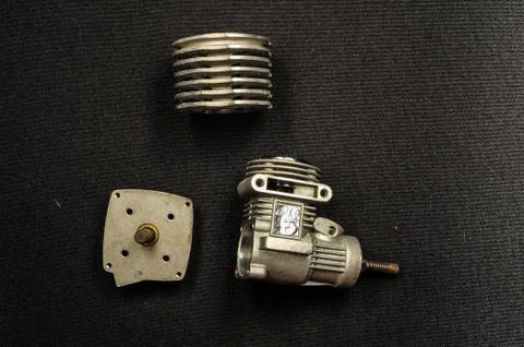 Piston engine motor 3d model Stock Photos
