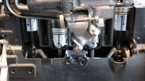 Piston engine operation Video stock 111691571