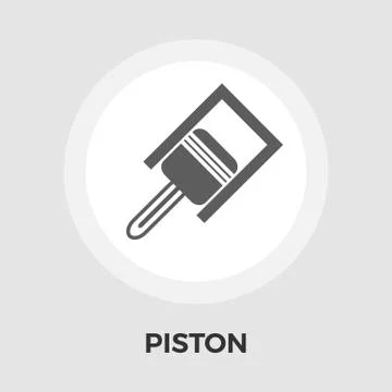 Piston flat icon Stock Illustration