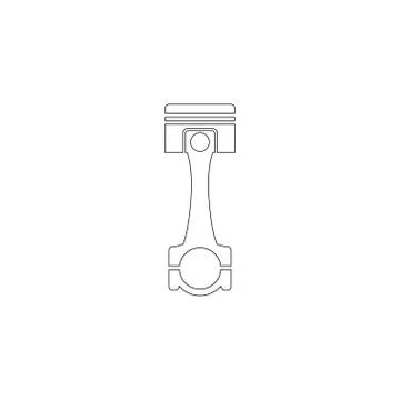 Piston. flat vector icon Stock Illustration