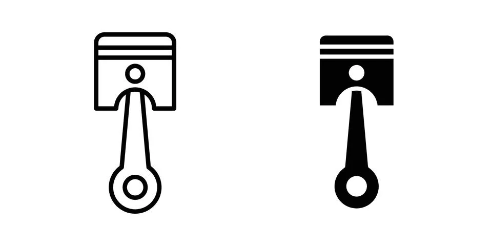 Piston icon concept. best for web design Stock Illustration