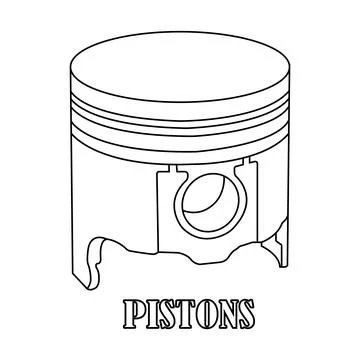 Piston icon Stock Illustration