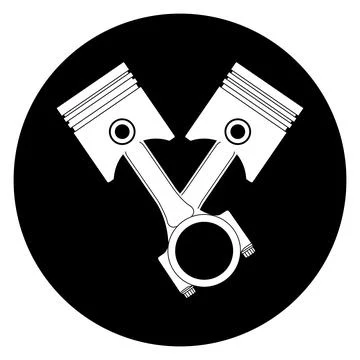 Piston icon Stock Illustration