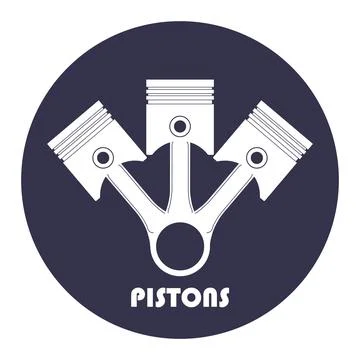 Piston icon Stock Illustration