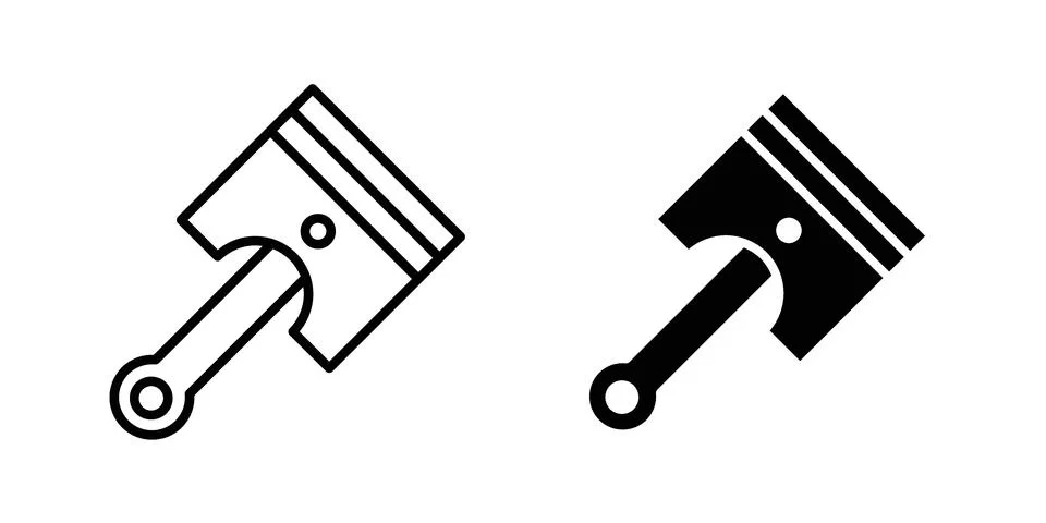 Piston icon Illustration Eps10 for web or app Stock Illustration