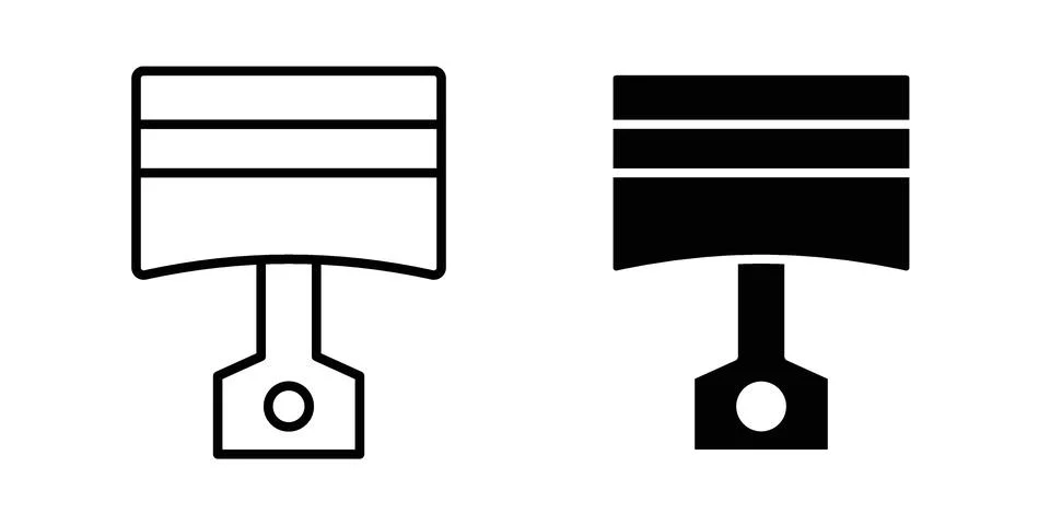 Piston icon or illustration vector symbols Stock Illustration