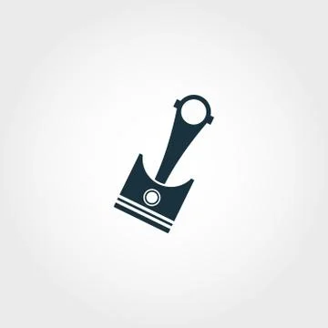 Piston icon. Premium quality element illustration from car parts collection Stock Illustration