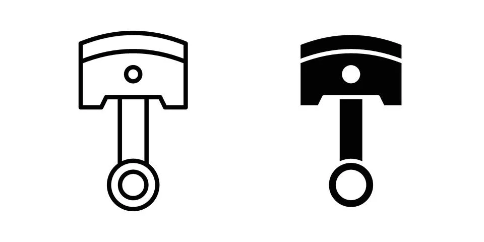 Piston icon vector design. EPS10 Stock Illustration
