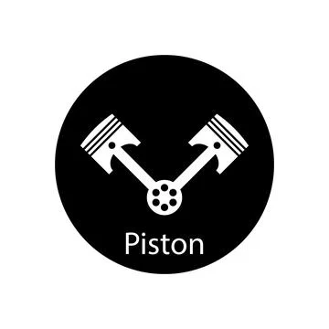 Piston icon vector Stock Illustration