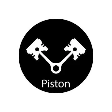 Piston icon vector Stock Illustration