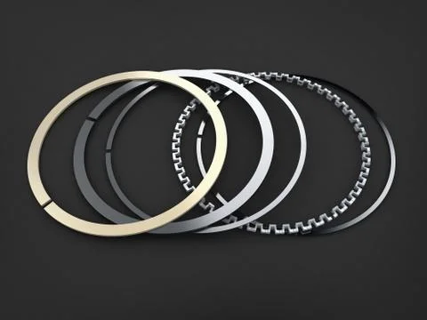 The piston of the machine (done in 3d) Stock Illustration