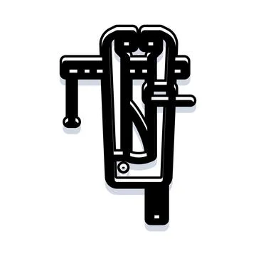 Piston ring compressor automotive engine repair tool 스톡 일러스트