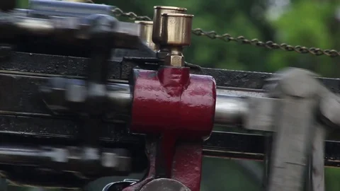 Piston rods Close Up Stock Footage 74118592