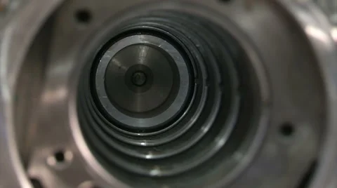 Piston of truck engine slowly moving  Stock Footage 46941988