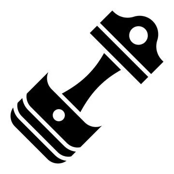 Piston Vector Icon Design Illustration Stock Illustration