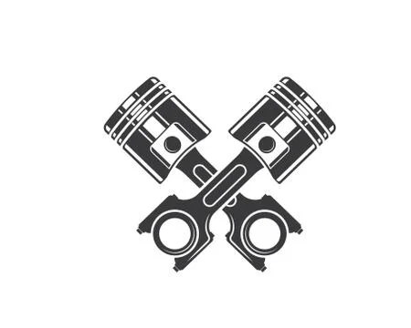 Piston vector icon illustration design Stock Illustration