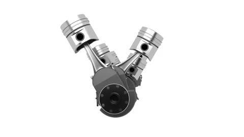 The pistons of the internal combustion engine Video stock 128735517