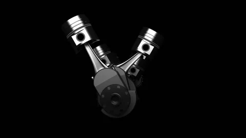 The pistons of the internal combustion engine Video stock 128739185
