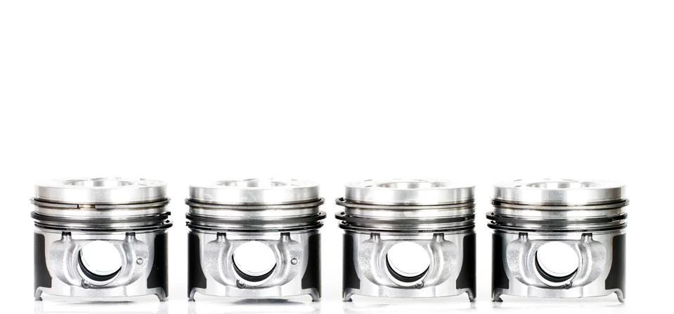 Pistons isolated Foto stock