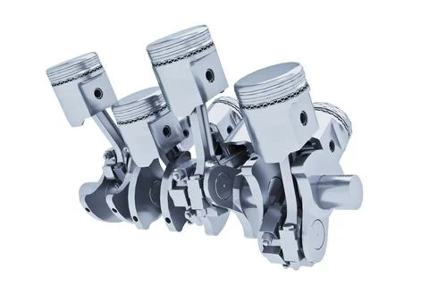 Pistons V8 engine Stock Illustration